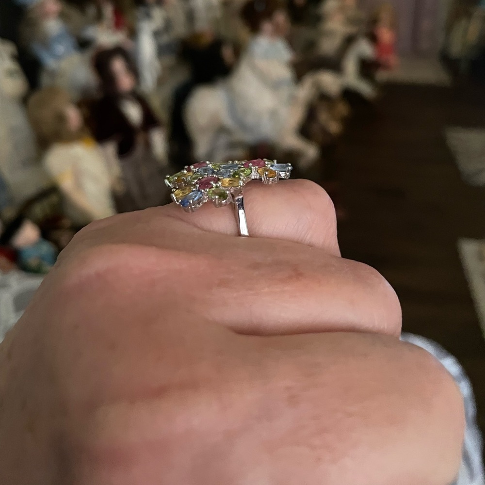 Multi Gemstone Ring - image 2